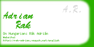 adrian rak business card